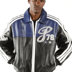 Pelle Pelle Men Legacy Leather Jacket | Black & Navy Blue