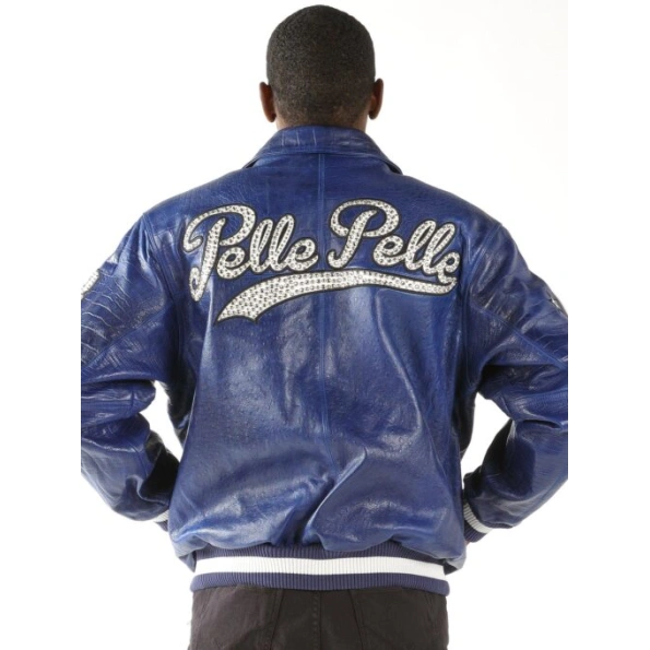 Pelle Pelle Purple MB Leather Varsity Jacket