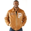 Pelle Pelle Brown MB Leather Varsity Jacket