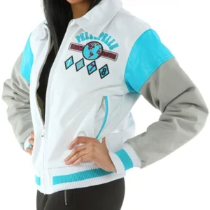 Pelle Pelle Women Soda Club Leather Jacket | Varsity Jacket view 2