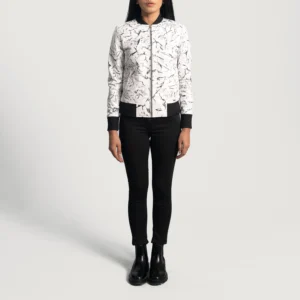 Flight White Leather Bomber Jacket | Pelle Pelle Store view 1
