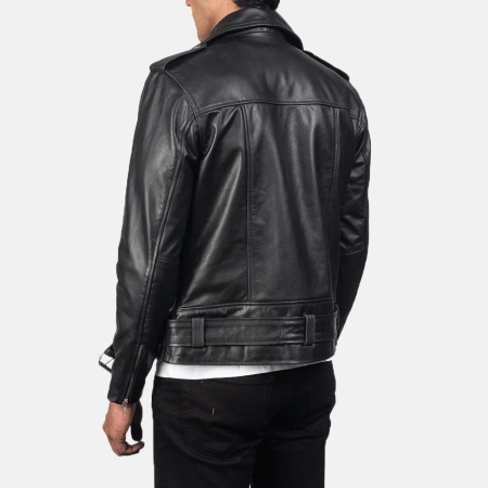 Pelle Pelle Alley Black Motorcycle Leather Jacket | Biker Jacket