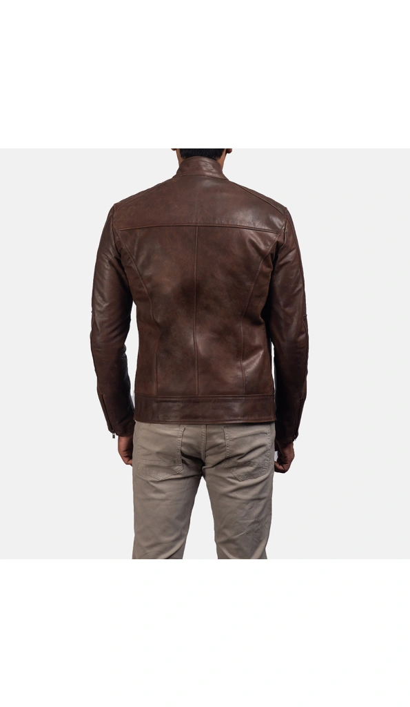 Pelle Pelle Brown Biker Leather Jacket | Motorcycle Jacket