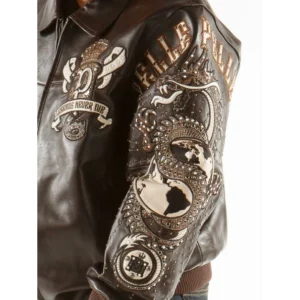Pelle Pelle Dark Brown MB Leather Jacket | Dragon Jacket view 2