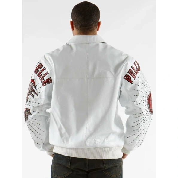 Pelle Pelle Men MB White Leather Jacket