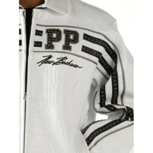 Pelle Pelle White World Renown MB Jacket | Leather Jacket view 4