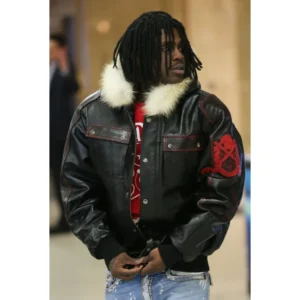 Pelle Pelle Men Chief Keef Fur Hood Jacket | Leather Jacket