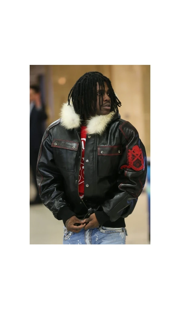 Pelle Pelle Men Chief Keef Fur Hood Jacket | Leather Jacket
