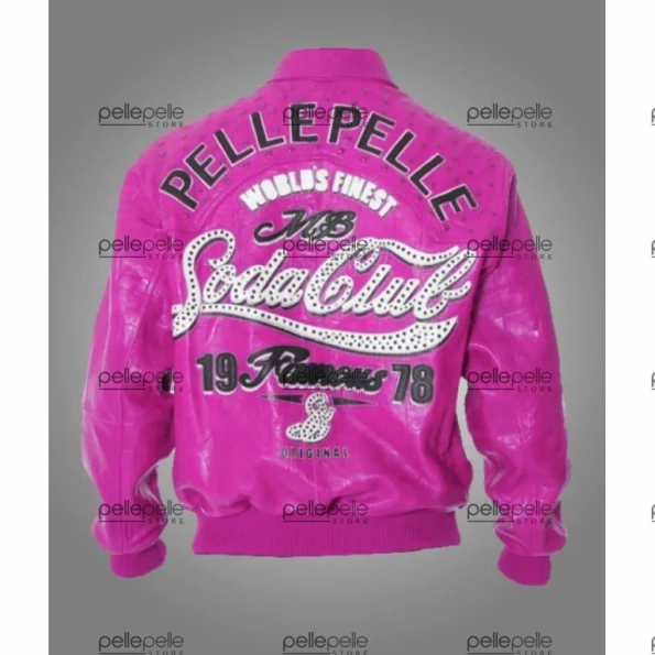 Pelle Pelle Men Soda Club Pink MB Jacket | Leather Jacket view 2