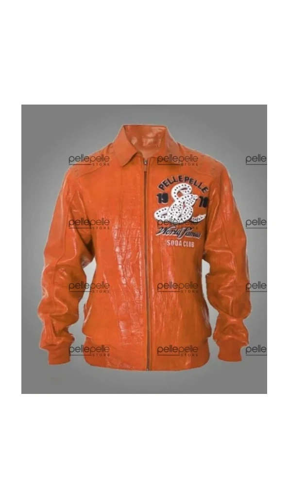 Pelle Pelle Soda Club Orange MB Jacket | Leather Jacket