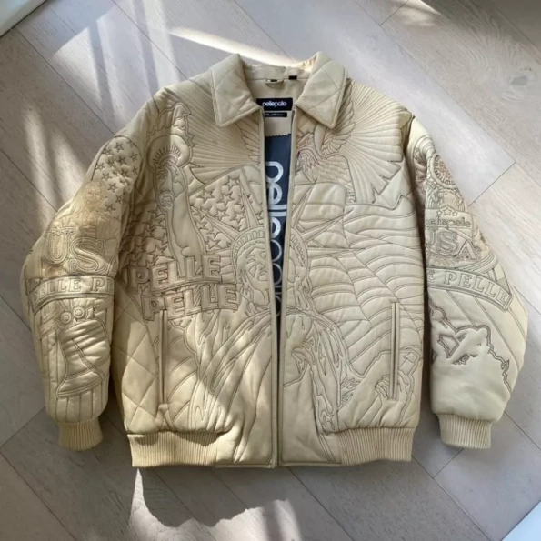 Pelle Pelle American Beige Leather Jacket | Men & Women
