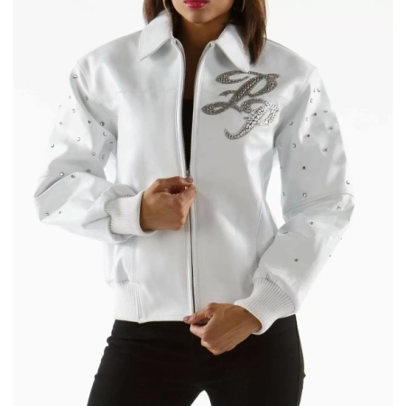 Pelle Pelle Women White Leather Jacket