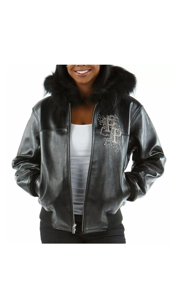 Pelle Pelle Shoulder Crest Fur Hood Jacket | Women Jacket