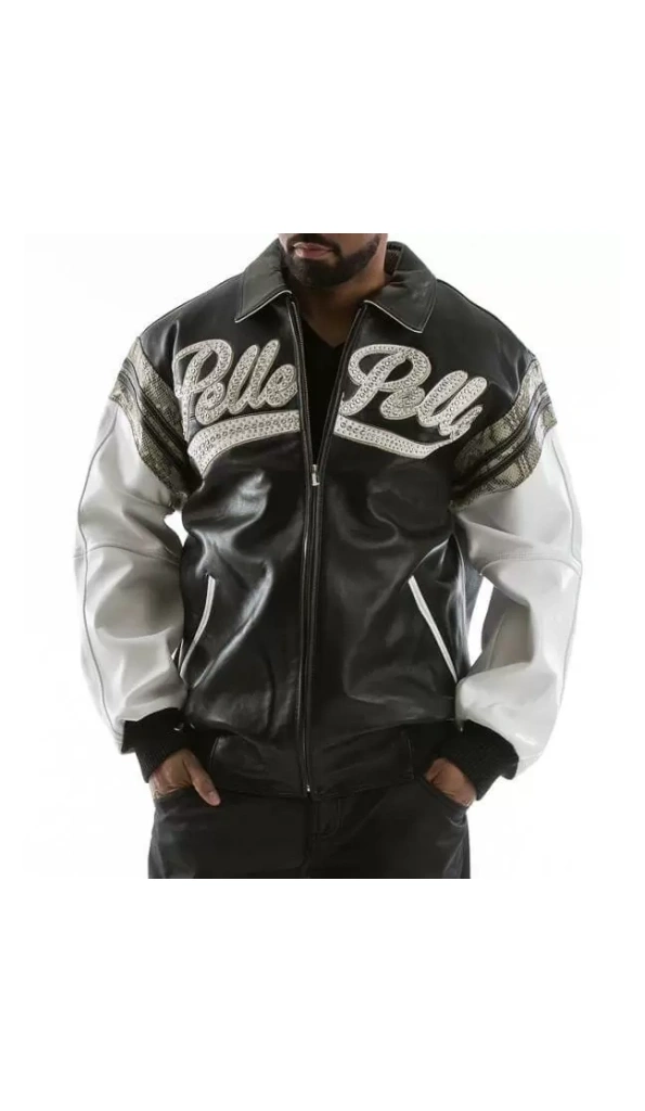 Pelle Pelle Men 1978 Vintage Leather Jacket | Black & White