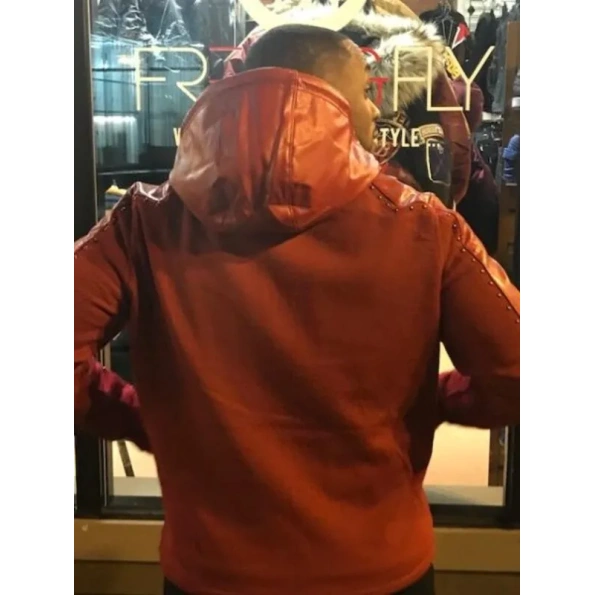 Pelle Pelle Men Brown Hooded Jacket | Wool Leather Jacket