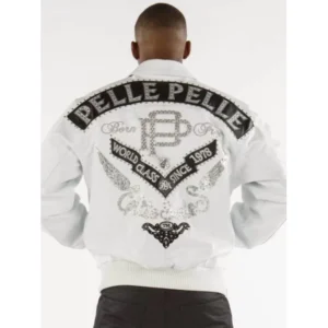 Pelle Pelle Men Born Free White Jacket | Leather Jacket view 2