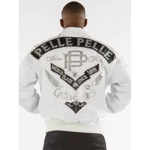 Pelle Pelle Men Born Free White Jacket