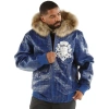 Pelle Pelle Crest Men Croc Leather Jacket