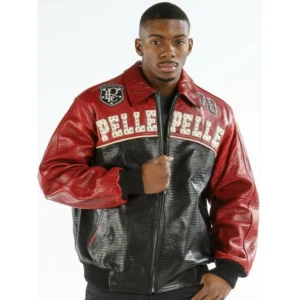 Pelle Pelle Red Black MB Leather Jacket | Men Jacket