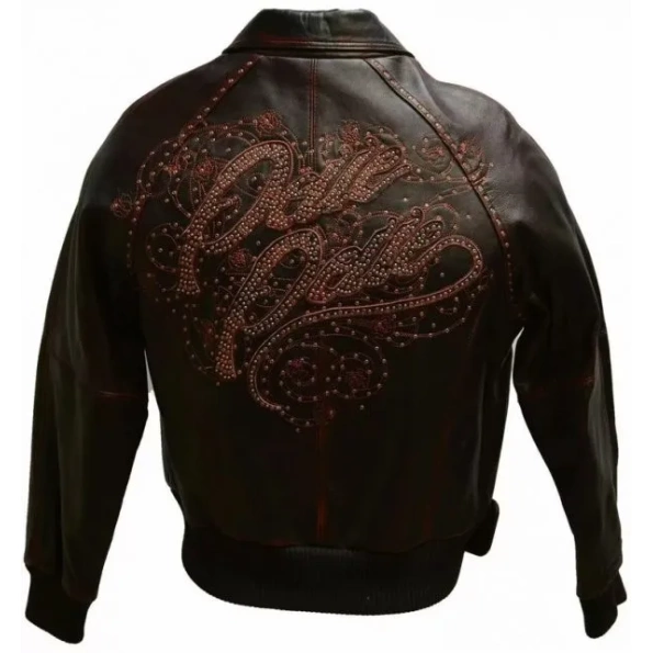 Pelle Pelle Men Dark Brown Leather Jacket | Studded Jacket view 2