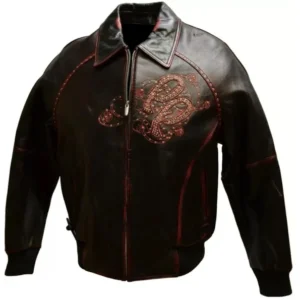 Pelle Pelle Men Dark Brown Leather Jacket | Studded Jacket