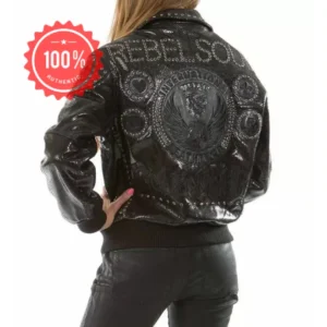 Pelle Pelle Women Rebel Soul Black Jacket | Leather Jacket view 2