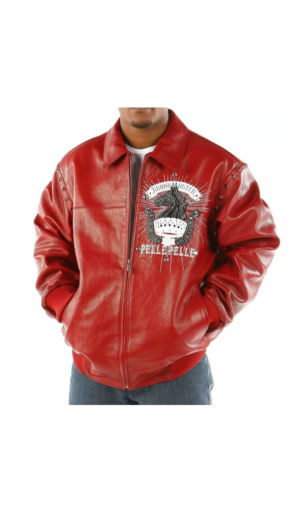 Pelle Pelle Grandmaster Red Leather Jacket | Men Jacket
