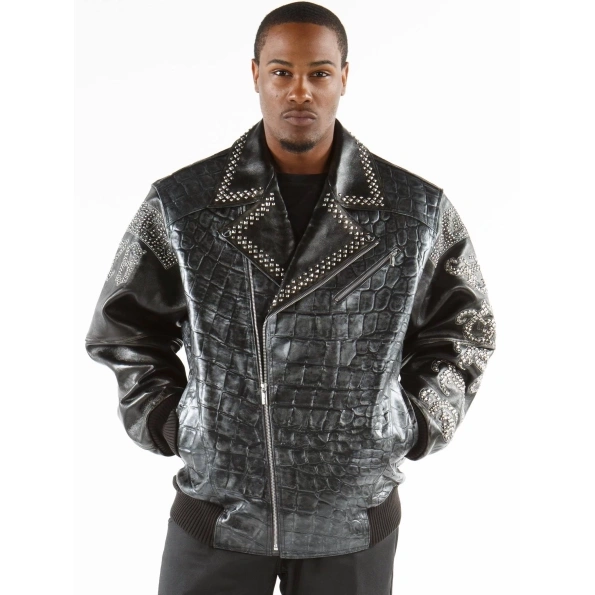 Pelle Pelle Men Black 1978 Studded Jacket | Leather Jacket