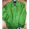 Pelle Pelle Plain Green Leather Jacket