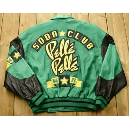 Pelle Pelle Green MB Star Soda Club Jacket