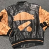 Pelle Pelle Soda Club Leather Varsity Jacket