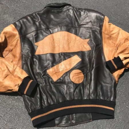 Pelle Pelle Soda Club Leather Varsity Jacket