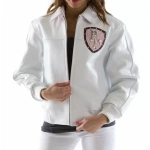 Pelle Pelle White MB Studded Women Jacket