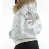 Pelle Pelle Fur Hood Croc Leather Jacket