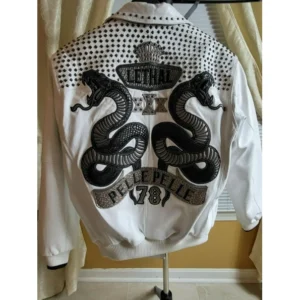 Pelle Pelle Lethal White Stud Leather Jacket | Men & Women view 2