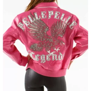 Pelle Pelle Women 1978 Pink Leather Jacket | Legends Jacket view 2