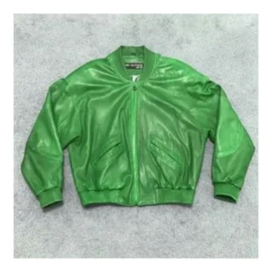 Pelle Pelle Green MB Leather Jacket | Men & Women view 2