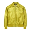 Pelle Pelle Yellow Plush Leather Jacket