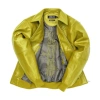 Pelle Pelle Yellow Plush Leather Jacket