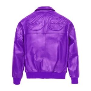 Pelle Pelle Purple Plush Leather Jacket | Men & Women view 2