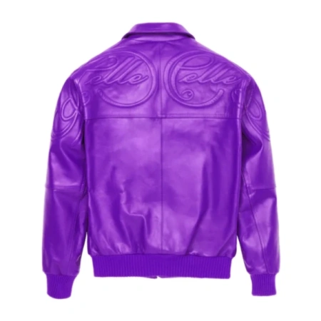 Pelle Pelle Purple Plush Leather Jacket