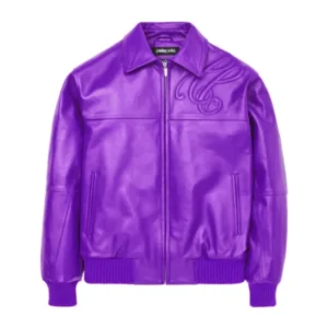 Pelle Pelle Purple Plush Leather Jacket | Men & Women view 3