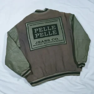 Pelle Pelle MB Jeans Co. Varsity Jacket | Leather & Wool view 2