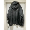 Pelle Pelle Black Fur Hood Leather Jacket