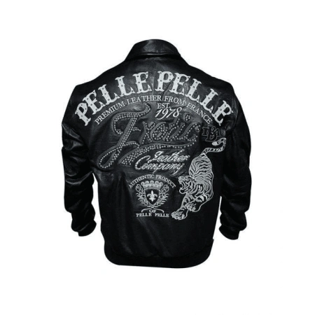 Pelle Pelle Black 1978 Exotic Leather Jacket