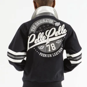 Pelle Pelle Kids 1978 MB Wool Jacket | Black & White view 2