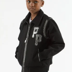 Pelle Pelle Kids Street Kings Wool Jacket | Black Jacket