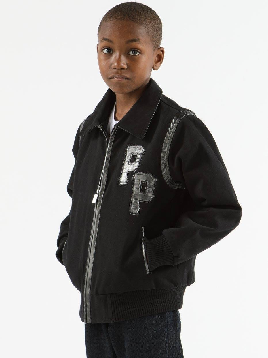 Pelle Pelle Kids Street Kings Wool Jacket | Black Jacket
