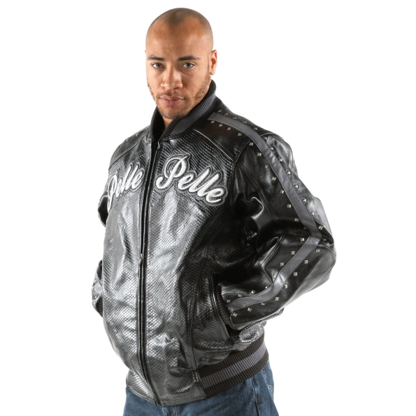 Pelle Pelle Men MB Varsity Leather Jacket