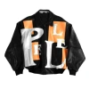 Pelle Pelle Orange Black Leather Jacket